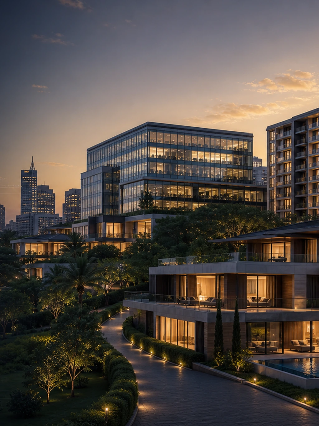 Modern mixed-use development representing RAYLAV Holdings integrated property solutions